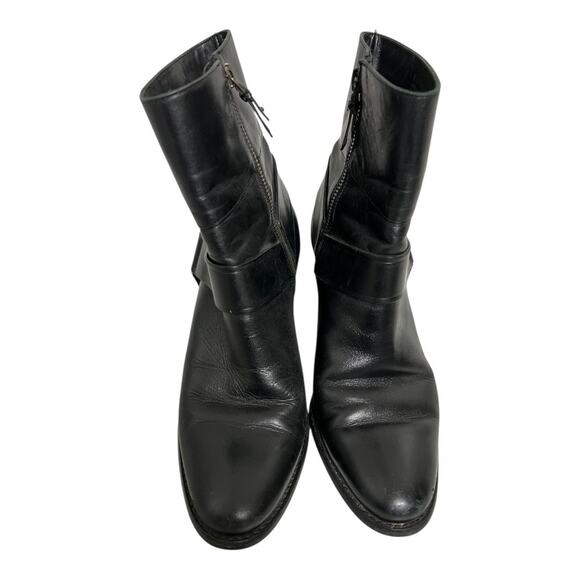 Cole Haan Women's Size 6B Black Leather Mid Calf Boots with Nike Air Heels - Picture 4 of 8